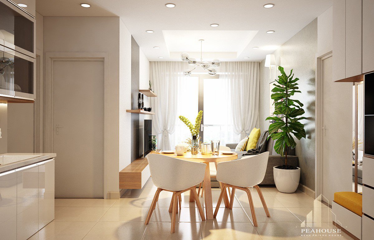 thiết kế nội thất căn hộ botanica 70m2 anh quang phòng bếp 01
